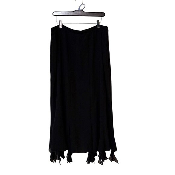 Unknown Dresses & Skirts - Black Plus Size 18W Handkerchief Hem Skirt witchy whimsygoth dark fairy